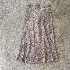 Leopard Print Midi Skirt